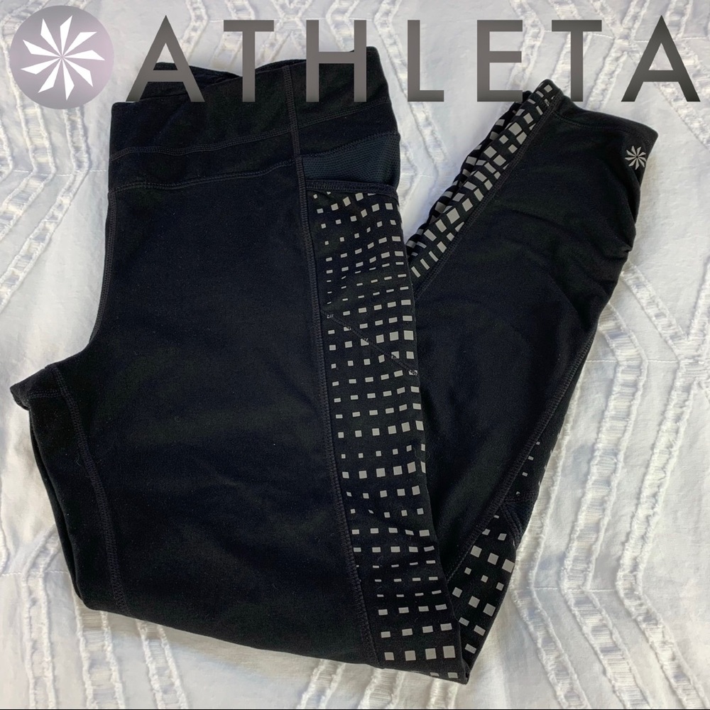 Athleta Be Free Reflective Tights sz L